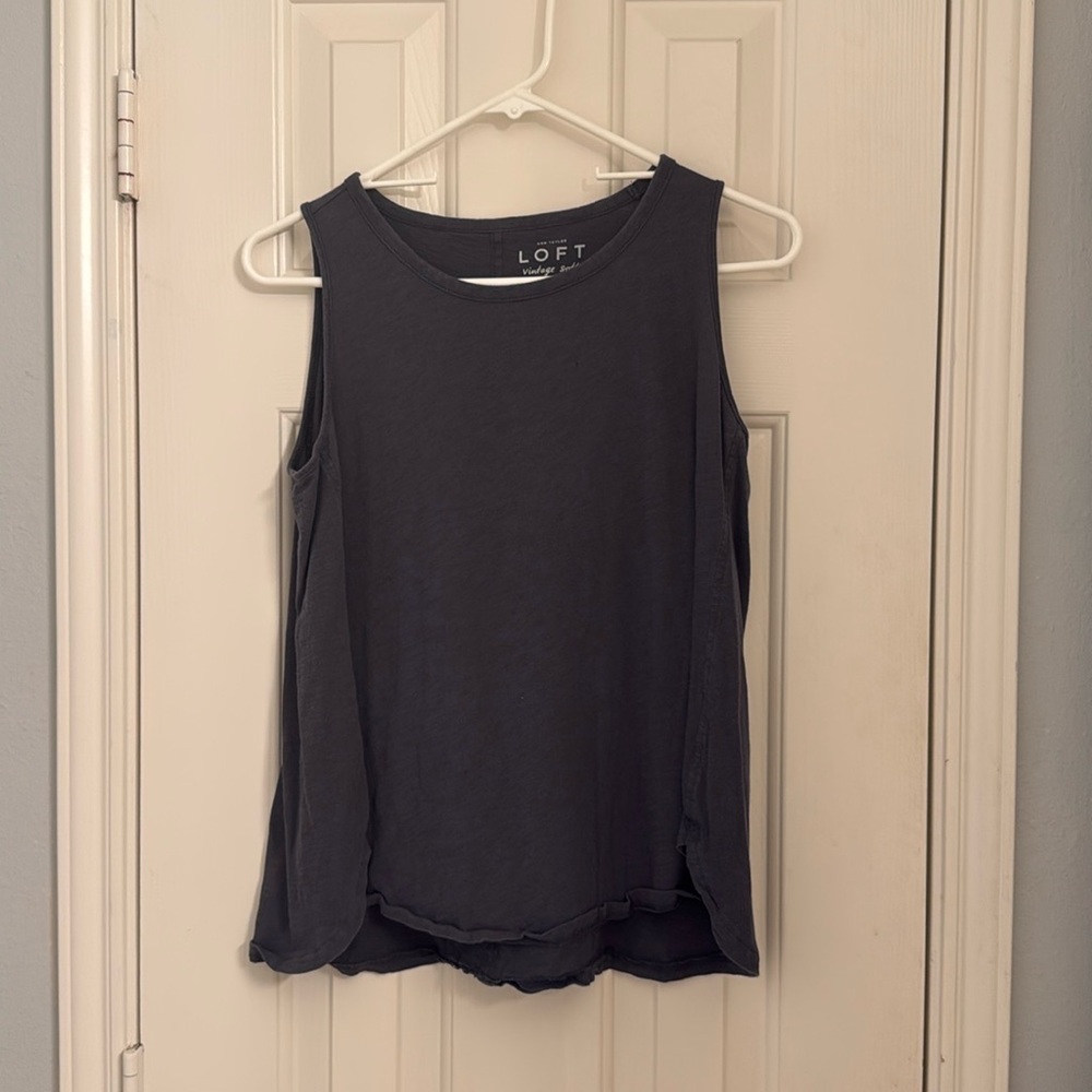 LOFT blue-gray tank